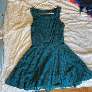 Turquoise semi-formal dress